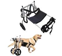 WSPWFQ Adjustable Dog Wheelchair - Mobility Aid for Rear Legs, Durable Aluminum Frame, Fits Labrador/Golden Retriever, Pet Mobility Solution(XL)