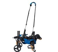 WSPWFQ Adjustable Pet Wheelchair - Dog Mobility Aid, 1.5KG Lightweight, Fits 3-9kg Dogs, Leak - Proof & Easy to Clean, with Storage Bag