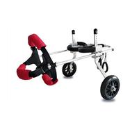 WSPWFQ Adjustable Pet Wheelchair for Small Dogs & Cats - Lightweight Aluminum Dog Wheelchair for Disabled, Injured, or Elderly Pets - Rear Leg Support with 360° Wheels(S)