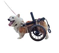 WSPWFQ Adjustable Pet Wheelchair - Multi - Size Fit (L to XXL), Breathable Mesh & Open Crotch, Mobility Aid for Disabled Dogs(XXL)