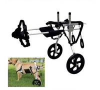 WSPWFQ All - Terrain Dog Wheelchair with Adjustable Straps, Suitable for Medium to Large Dogs Like Samoyed/Labrador, Pet Mobility Device(XXL)