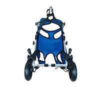 WSPWFQ Breathable Mesh Dog Wheelchair - Adjustable Rear Leg Support, Portable Mobility Aid for Small/Medium Dogs, Durable Pet Cart(M)