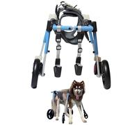 WSPWFQ Dog Cart Wheelchair for Back Legs - Durable Aluminum Frame Pet Wheelchair, Adjustable for Small to Large Dogs, Comfortable Design, Front & Back Leg Mobility Solution(M)