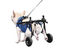 WSPWFQ Dog Rear Leg Wheelchair - Adjustable Pet Mobility Solution, Quiet EVA Tires & Easy - Fit Mesh Vest, Support Disabled/Injured Pets(M)