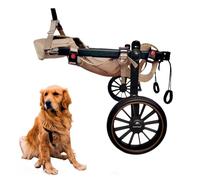 WSPWFQ Dog Wheelchair - Adjustable for Large Breeds (L/XL/XXL), One - Click Wear, Breathable Mesh & Open Crotch, Dual - Bearing Wheels(XXL)