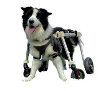 WSPWFQ Dog Wheelchair for Back Legs - Adjustable Pet Cart for Dogs, Lightweight Aluminum Frame, Mobility Aid for Disabled Dogs, Front & Back Leg Wheelchair for Small and Large Pets(L)