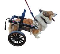 WSPWFQ Dog Wheelchair for Corgis & Short - Leg Breeds - One - Click Wear, Adjustable Frame, Breathable Mesh, Hind Leg Mobility Aid(XXL)