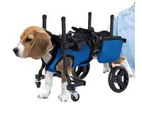 WSPWFQ Dog Wheelchair for Small Dogs (3-9kg) - Adjustable, Portable, Leak - Proof Design, Includes Poop Bags & Pads, Ideal for Disabled Pets