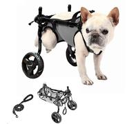 WSPWFQ Dog Wheelchair - Reflective Strips & Explosion - Proof Leash, Breathable Mesh, Multi - Size for Small - Medium Dogs (XS - M)(M)