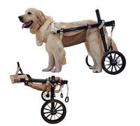 WSPWFQ Dual - Frame Dog Wheelchair for Large Breeds - Adjustable, Breathable Mesh, One - Click Wear, Ideal for Golden Retrievers & Big Dogs(XL)