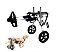 WSPWFQ Heavy - Duty Dog Rear Leg Wheelchair, Aluminum Construction, Comfortable Fabric, Ideal for Doberman/German Shepherd, Pet Mobility Helper(M)
