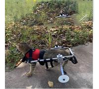 WSPWFQ Lightweight Pet Wheelchair for Dogs and Cats, Adjustable Mobility Aid for Rear Leg Support - Perfect for Aging Or Injured Pets(XS)