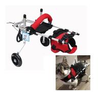 WSPWFQ Pet Wheelchair for Cats | Adjustable Straps, Widened Abdominal Support | Custom - Fit Cat Mobility Wheelchair(3-6 Months)
