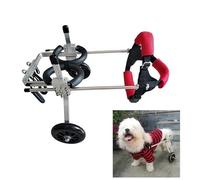 WSPWFQ Pet Wheelchair for Dogs & Cats, Adjustable Rear Leg Support - Mobility Aid for Disabled and Elderly Pets with Leg Weakness(XXS)