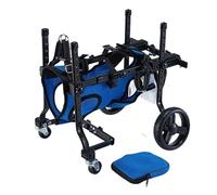 WSPWFQ Portable Dog Wheelchair - Adjustable Width/Height/Length, Leak - Proof Design, for Small Dogs (3-9kg), Includes Mobility Accessories