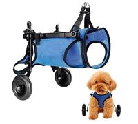 WSPWFQ Small Dog Wheelchair - Adjustable Mobility Aid for French Bulldogs & Shiba Inu (XS/S/M) with Hind Leg Support & Silent Wheels(S)