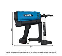 WSQ-01 Pneumatic Nail Gun Rechargeable Lithium Battery Nail Gun Hydropower Woodworking Steel Nailer Stapler Electric Nail Gun Home Use(Single use)