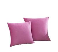 WSQHAO 2 Pcs Sofa Cushion Cover Decoration Home Decor Pillow Covers Living Room Bedroom Nap Solid Throw Pillowcase Decorative for Sofa Bed(Pink,40x40cm)