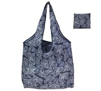 WSQHAO 5Pcs Shopping Bags Portable Various Prints And Large Capacity Convenient Nylon Easy To Fold Package Travel Essential for Shopping(Color2)