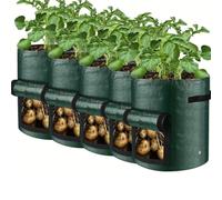 WSQHAO 6-piece Combo Pack -1 Planting Bag With 5 Labels, Outdoor Gardening Potato, Super Practical Tool With Hand for Flowers Vegetables