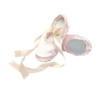 WSQHAO Ballet Slippers Girls Dance Satin Ribbon Soft Sole Comfortable Ballet Shoes for Dance Performance Gymnastics(Pink A,39)