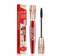 WSRRDRECVHi 2 in 1 Mascara,4D Silk Fiber Lash Mascara,4D Lengthening Curling Mascara,Instant Volumizing Mascara,Quick-Drying,Waterproof, No Clumping,Long-Lasting