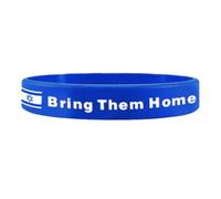 WSRRDRECVHi Bring Them Home Now Bracelet,Bring Them Back Home Bracelet,Israeli Jewish Star of David Silicone Wristbands for Men Women,Inspirational Motivationa Stretch Bracelets
