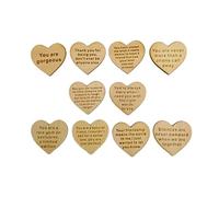 WSRRDRECVHi Unique Friendship Gift,Reasons 'Why You are My Friend' Friendship Gift,Wooden Hearts in The Box,Wooden Box Heart Keepsake Gift for Friend,Funny Birthday Gift for Friends