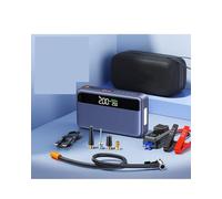 WSRY Car Tyre Pump The Car Emergency Starting Power Supply Inflatable Pump Is Integrated With Electric Multi-functional Portable(Blue [Smart Clip+Storage Bag])