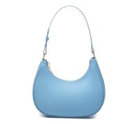 WSRYDJDL Crescent Shoulder Bags for Women Cute Hobo Tote Handbag Under the Arm Purses Mini Clutch Purse with Zipper Closure, Lake Blue, 10.2 x 7.4 x 3 inches