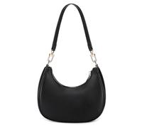WSRYDJDL Crescent Shoulder Bags for Women Cute Hobo Tote Handbag Under the Arm Purses Mini Clutch Purse with Zipper Closure, G-black