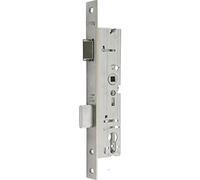WSS Tubular Frame Lock (Mortice Lock) for Front Door PZW Flat Guard with Latch and Latch, Backset 30 mm, Distance 92 mm, Nut 8 mm, Stainless Steel