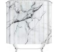 WSSLJK Shower Curtain Textile Marble 120 x 200 cm 180 x 200 cm 180 x 180 cm Marble Pattern Shower Curtains Colourful Waterproof Decorate Your Bathroom (180 x 180 cm, 2)