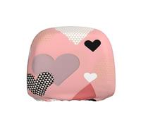 WSSYYBF Abstract Love Chart Car Headrest Cover 1 Pcs, Stretch Polyester Protector, Elastic Hem