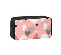 WSSYYBF Abstract Love Chart Simple and Spacious Pen case.Large SpaciousCase, 600D Oxford Zipper Pouch for Work OfficeWomen's Fashion