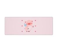 WSSYYBF cartoon flying pig Mouse pad,11.8 x 31.5 inches, with a printed design, suitable for office use, gaming, and Office.