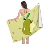 WSSYYBF cartoon pear Prints Bath towel.Women's printed bath towel, soft, skin-friendly and comfortable, suitable for bathroom/beach/travel use.
