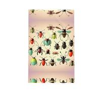 WSSYYBF Cartoon small insects Kitchen Towel. Full-coverage printed, microfiber with high absorbency, multi-functional dishcloth.