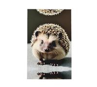 WSSYYBF Cute hedgehog Kitchen Towel. Full-coverage printed, microfiber with high absorbency, multi-functional dishcloth.