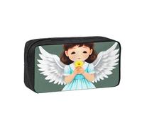 WSSYYBF Cute Little Angel Simple and Spacious Pen case.Large SpaciousCase, 600D Oxford Zipper Pouch for Work OfficeWomen's Fashion