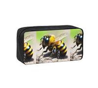 WSSYYBF Cute Little bee Simple and Spacious Pen case.Large SpaciousCase, 600D Oxford Zipper Pouch for Work OfficeWomen's Fashion