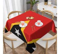 WSSYYBF Democratic Republic of Timor-Leste Prints Tablecloth Square decorative 54"x54" Thick suitable for square tables,kitchen dining room table decoration.
