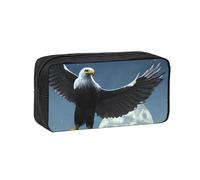 WSSYYBF Eagle Under The Stars Simple and Spacious Pen case.Large SpaciousCase, 600D Oxford Zipper Pouch for Work OfficeWomen's Fashion