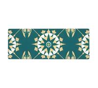 WSSYYBF Exotic style floral Mouse pad,11.8 x 31.5 inches, with a printed design, suitable for office use, gaming, and Office.