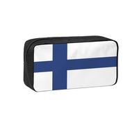 WSSYYBF Finnish Flag Simple and Spacious Pen case.Large SpaciousCase, 600D Oxford Zipper Pouch for Work OfficeWomen's Fashion