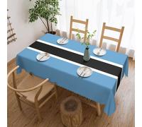 WSSYYBF Flag of Botswana Tablecloth.Polyester Tablecloth 54x72in, square,Scalloped Edge Print Table Cover