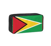 WSSYYBF Flag of Guyana Simple and Spacious Pen case.Large SpaciousCase, 600D Oxford Zipper Pouch for Work OfficeWomen's Fashion