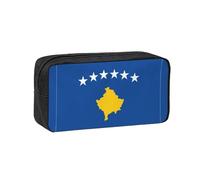 WSSYYBF Flag of Kosovo Simple and Spacious Pen case, 600D Oxford Cloth Portable Storage Bag, Suitable for Office and Travel.
