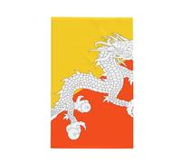 WSSYYBF Flag of the Kingdom of Bhutan Kitchen Towel. Full-coverage printed, microfiber with high absorbency, multi-functional dishcloth.