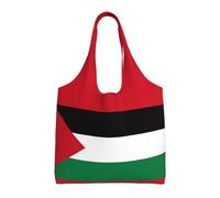 WSSYYBF Flag of the State of Palestine Canvas Tote Bag, Polyester Shopping Tote, Large Capacity